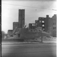 Negativ: Ruine, Eythstraße 36-40, 1950