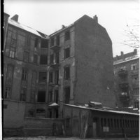 Negativ: Ruine, Hohenstaufenstraße 50, 1952