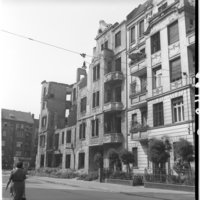 Negativ: Ruine, Schwäbische Straße 19, 1953