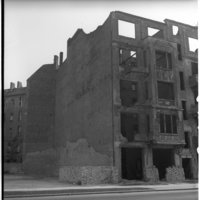 Negativ: Ruine, Schwäbische Straße 19, 1953