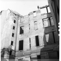 Negativ: Ruine, Schwäbische Straße 9, 1953