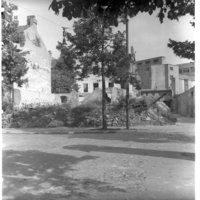 Negativ: Trümmer, Lauterstraße 24, 1950