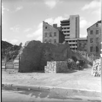 Negativ: Trümmer, Steinmetzstraße 32, 1953