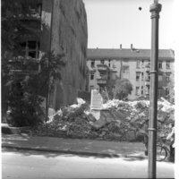 Negativ: Trümmer, Wielandstraße 6/7, 1953