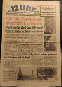12 Uhr Blatt der Berliner Zeitung, Berlin, 27. Oktober 1944