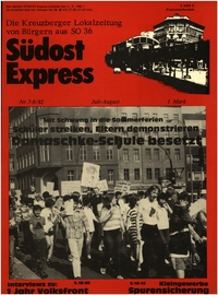 Südost Express : Die Kreuzberger Lokalzeitung von Bürgern aus SO 36; Nr. 7-8/82 Juli/August