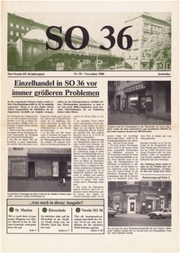 SO 36 : Der Verein SO 36 informiert; Nr. 20, November 1988