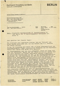 Unterlagen zum Konflikt Kinderbauernhof Leuschnerdamm, April bis September 1989