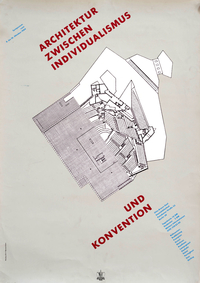 Plakat: "Architektur zwischen Individualismus und Konvention"