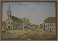 Hennig, Eckart: Neustädtischer Marktplatz mit Rathaus, 1980er Jahre