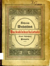 Buch "Buckskinkurbelstuhl", Schönherr, Chemnitz