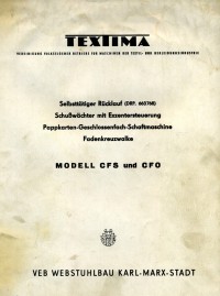 Buch "TEXTIMA Modell CFS und CFO"