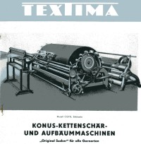 Faltblatt "Konuskettenschär- und Aufbäummaschinen ´Original Sucker´ für alle Garnarten, Modell CQ FB"