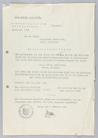 Enteignungsurkunde der Hutfabrik C. G. Wilke vom 15. Juli 1948