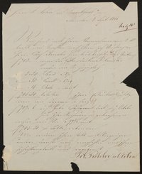 Brief von Seb. Pichlers sel. Erben an Friedrich John vom 8. Sept. 1844