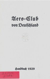 Handbuch Aero Club von Deutschland