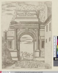 [The arch of Titus Vespasian in the Forum; Bogen des Titus Vespasianus im Forum]