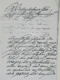 Kurliste aus dem Jahr 1768 (Auszug)