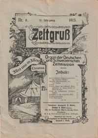 Zeltgruß - Organ der Deutschen und Schweizerischen Zeltmission