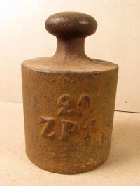 Gewichtsstein "20 ZPf"