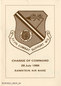 Programmheft , Change of Command, 377th Combat Support Wing