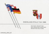 Einladungskarte, Rheinland-Pfalz-Tag 1988 Militärischer Empfang