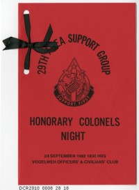 Programm, Honorary Colonels Night