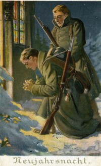 Feldpostkarte 1915 "Neujahrsnacht"