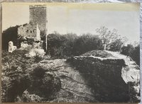 Ansicht der Burg Trifels von Süden vor dem „Wiederaufbau“