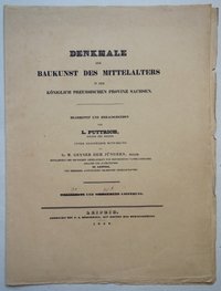 Umschlag: Denkmale der Baukunst des Mittelalters in der Königlich Preußischen Provinz Sachsen
