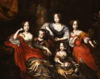 Die fünf ältesten Kinder d. Johann Georg II. von Anhalt-Dessau
