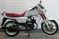 Motorrad MZ ETZ 125 Sportstar 1994 in weiß