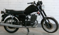 Motorrad MZ ETZ 251 von 1990 in schwarz