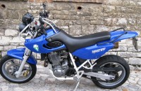 Motorrad MZ 660 Mastiff in blau