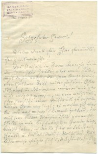 Brief von Robert Franz an Max Chop