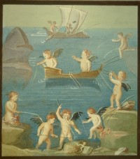 Venus und Eroten beim Fischen
