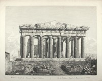 Minerva-Tempel in Athen von Westen (Parthenon)