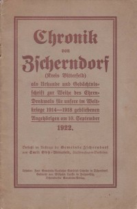 Chronik von Zscherndorf, 1922