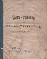 Feuerordnung der Stadt Bitterfeld, 1811