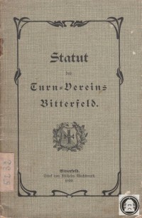 Statut des Turn-Vereins Bitterfeld. 1906.