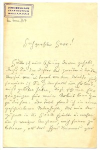 Brief von Robert Franz an unbekannt vom 31.08.1879
