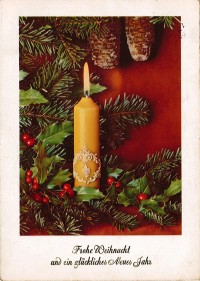 Weihnachtskarte an Otto Drebenstedt, Irxleben, 22. Dezember 1960