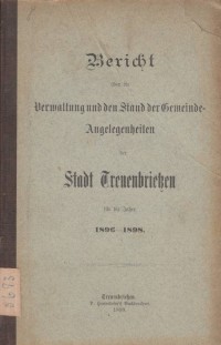 Verwaltungbericht der Stadt Treuenbrietzen, 1896-1898