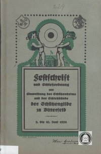 Festschrift Bitterfelder Schützengilde, 1928