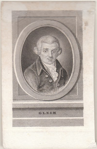 Porträtstich Johann Wilhelm Ludwig Gleim nach Johann Heinrich Ramberg