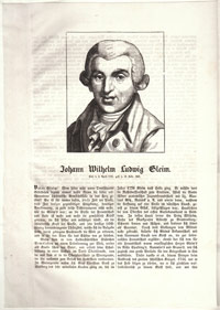 Porträtstich Johann Wilhelm Ludwig Gleim nach Johann Heinrich Ramberg