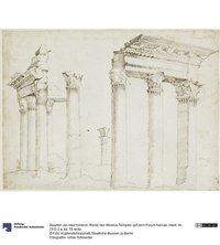 Reste des Minerva-Tempels auf dem Forum Nervae