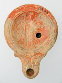 Öllampe, römisch: Minerva. Um 50 n. Chr.