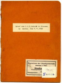 Brief von Carl Christian Erhard Schmid an Karl Ludwig von Knebel