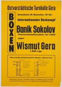 Boxkampf Banik Sokolow gegen Wismut Gera